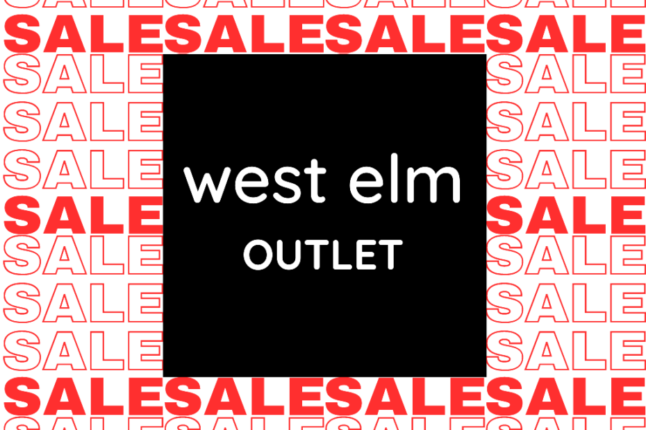 West Elm Outlet Shopping Guide Logo for He Did The Math